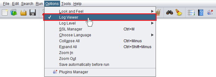 Accessing the "Log Viewer" from within JMeter